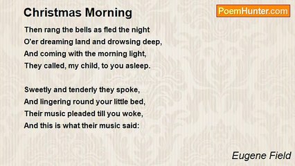Eugene Field - Christmas Morning