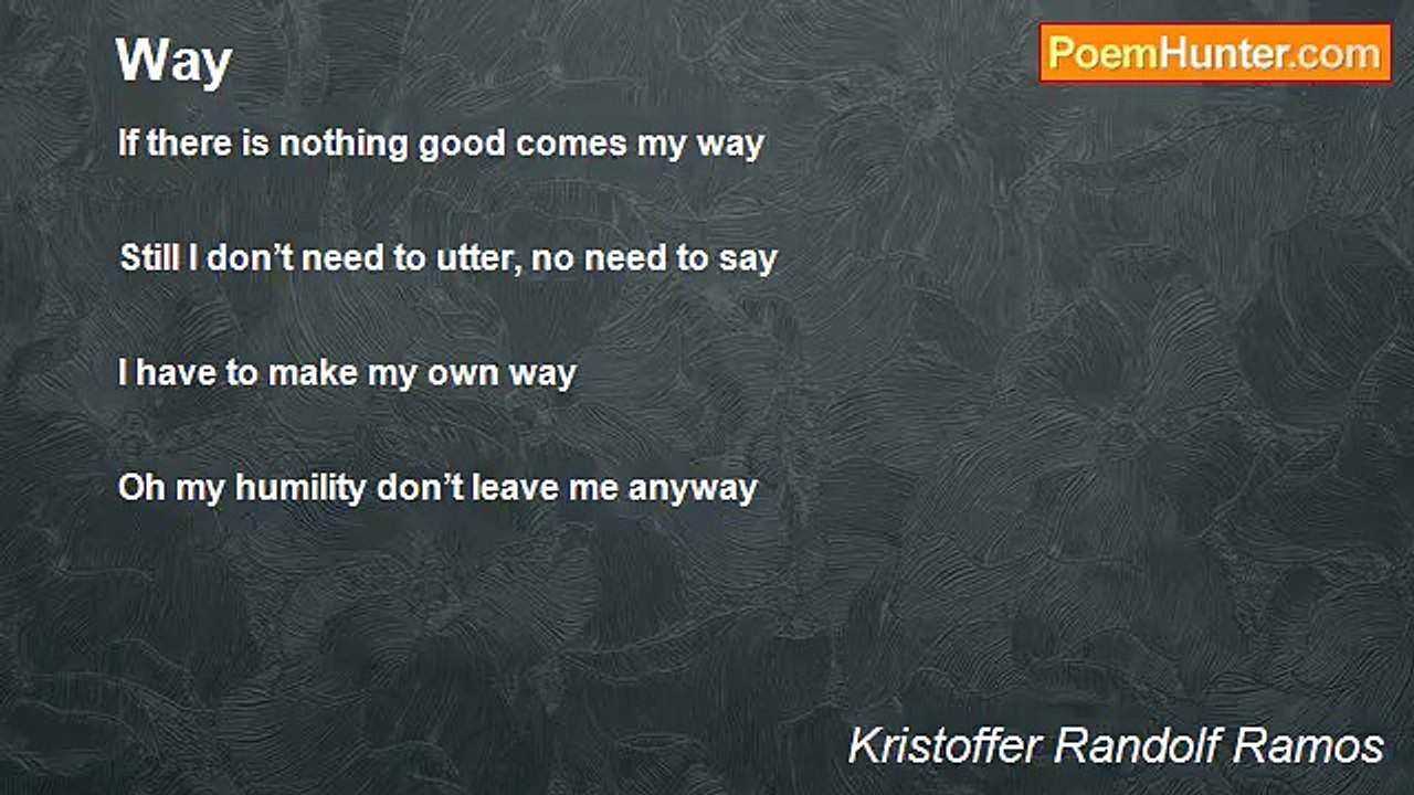 Kristoffer Randolf Ramos - Way