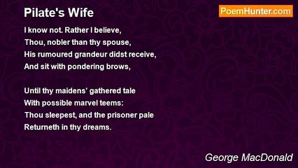 George MacDonald - Pilate's Wife
