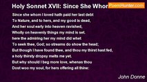 John Donne - Holy Sonnet XVII: Since She Whom I Loved