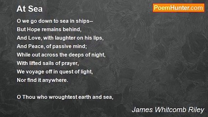 James Whitcomb Riley - At Sea