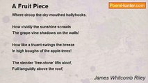 James Whitcomb Riley - A Fruit Piece