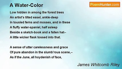 James Whitcomb Riley - A Water-Color