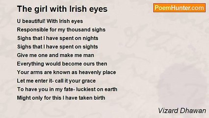 Vizard Dhawan - The girl with Irish eyes
