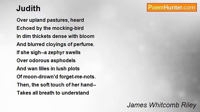 James Whitcomb Riley - Judith