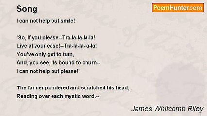 James Whitcomb Riley - Song