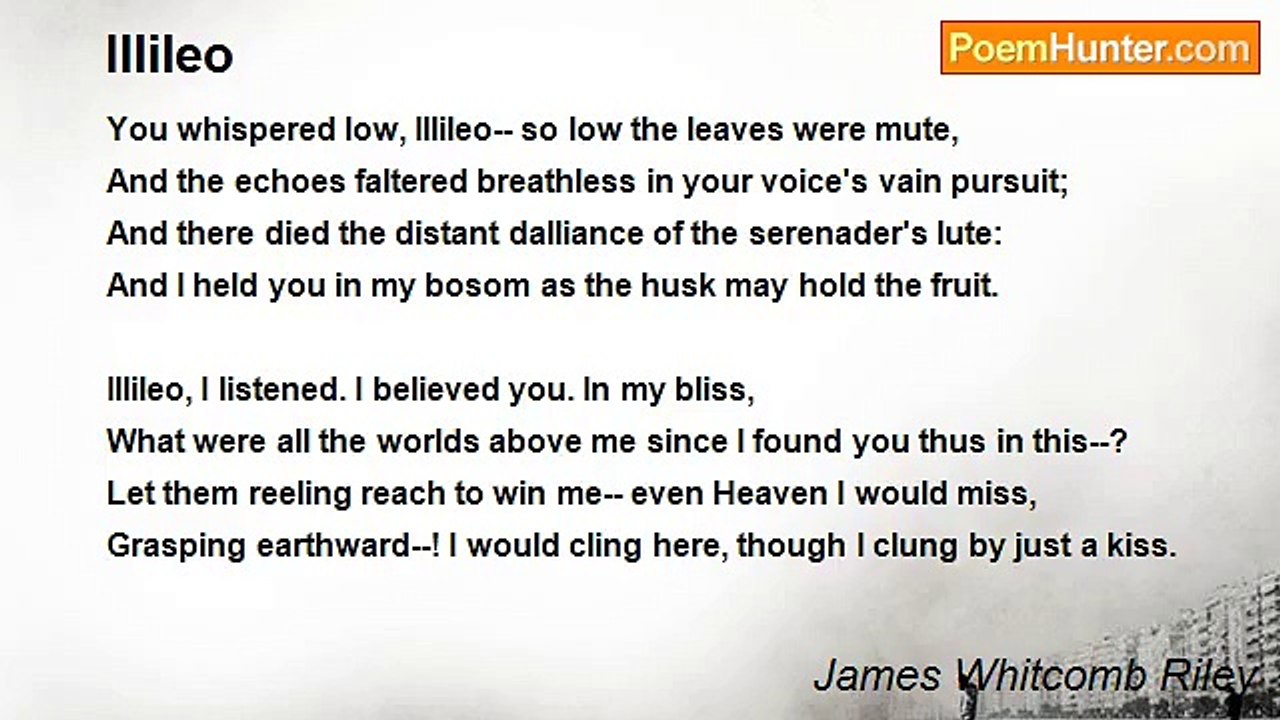 James Whitcomb Riley - Illileo