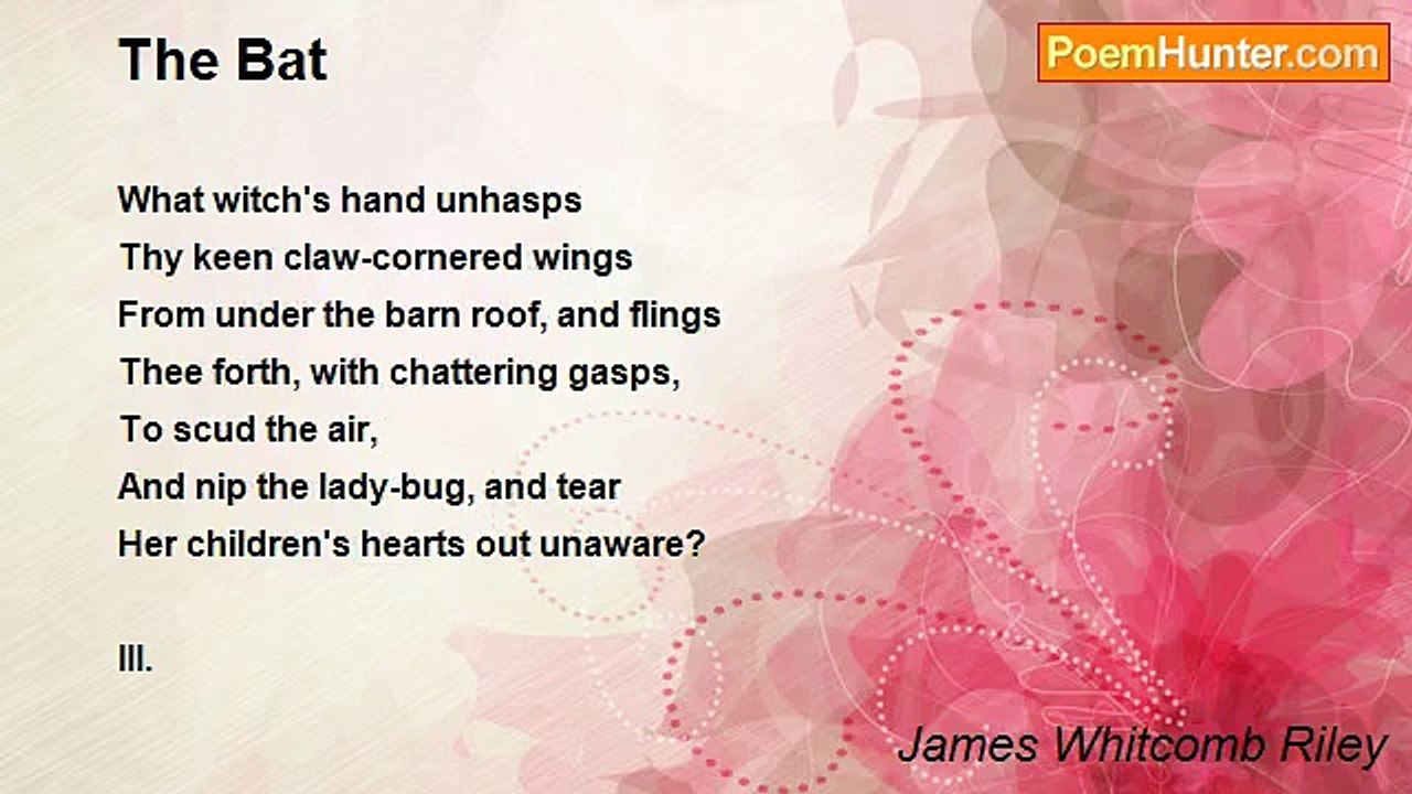 James Whitcomb Riley - The Bat