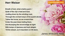 James Whitcomb Riley - Herr Weiser