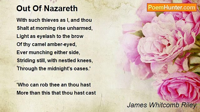 James Whitcomb Riley - Out Of Nazareth