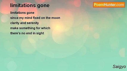 Saigyo - limitations gone