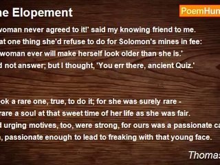 Thomas Hardy - The Elopement