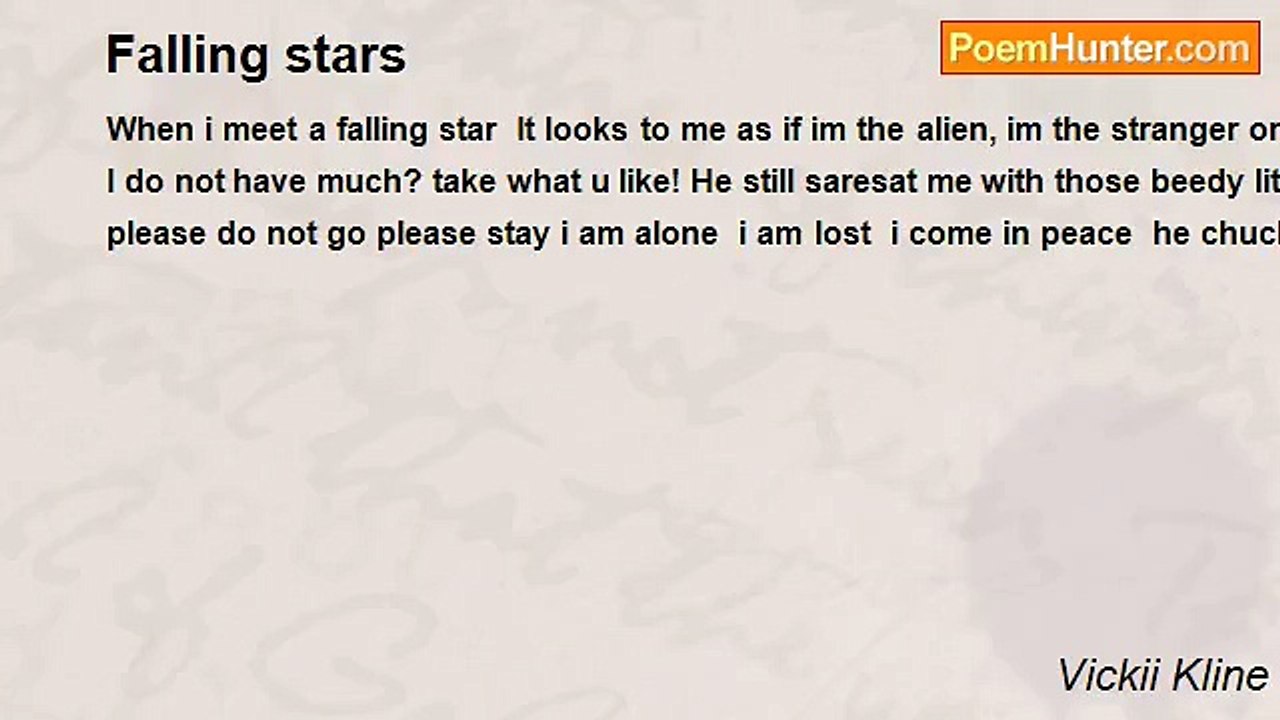 Vickii Kline - Falling stars