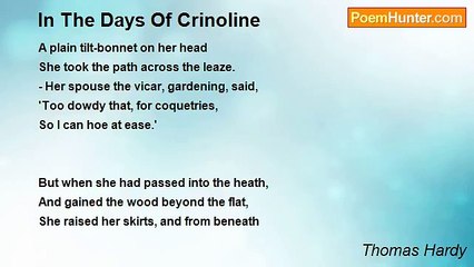 Thomas Hardy - In The Days Of Crinoline