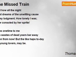 Thomas Hardy - The Missed Train