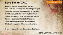 Zora Bernice May Cross - Love Sonnet XXIX