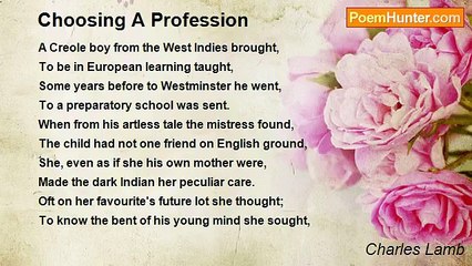Charles Lamb - Choosing A Profession