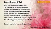 Zora Bernice May Cross - Love Sonnet XXVI