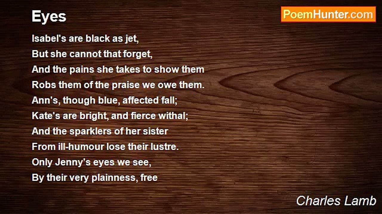 Charles Lamb - Eyes