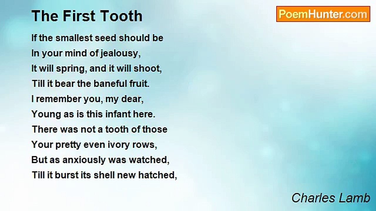 Charles Lamb - The First Tooth