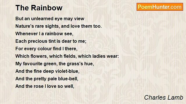 Charles Lamb - The Rainbow