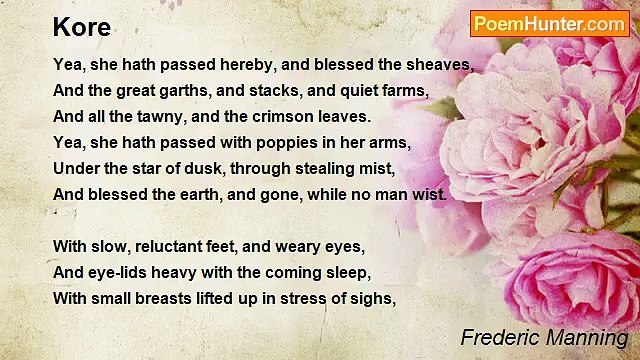 Frederic Manning - Kore