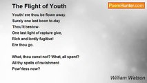 William Watson - The Flight of Youth
