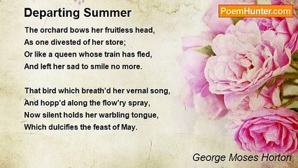 George Moses Horton - Departing Summer