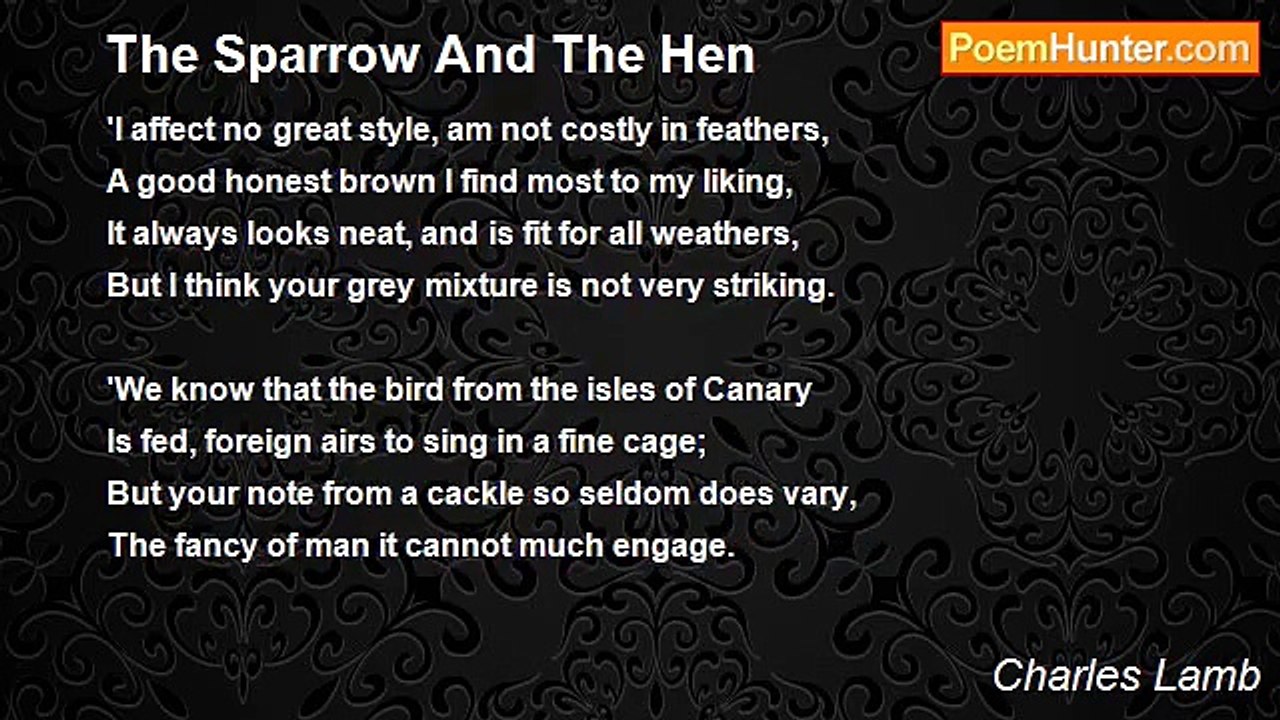 Charles Lamb - The Sparrow And The Hen