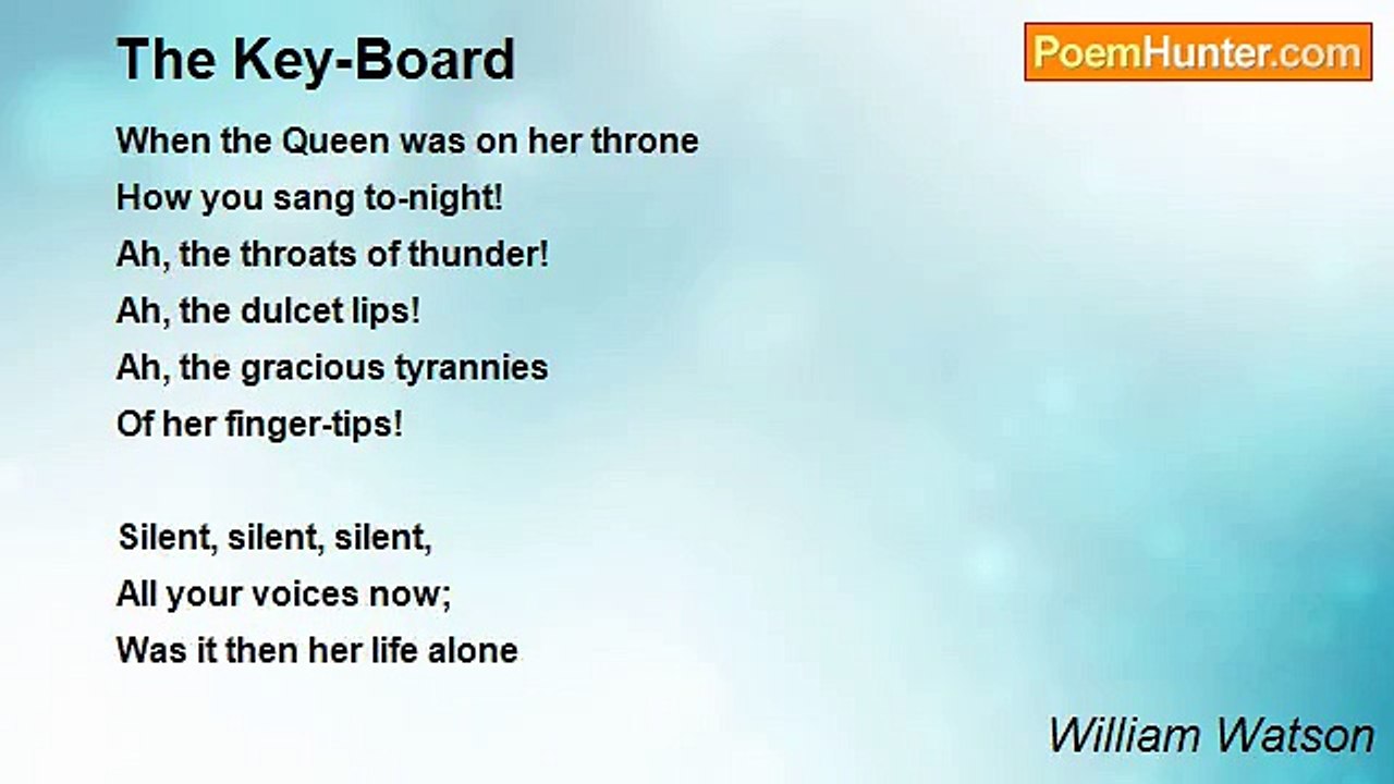 William Watson - The Key-Board