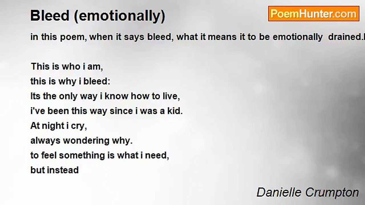 Danielle Crumpton - Bleed (emotionally)