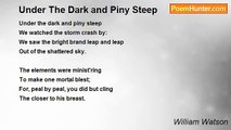 William Watson - Under The Dark and Piny Steep