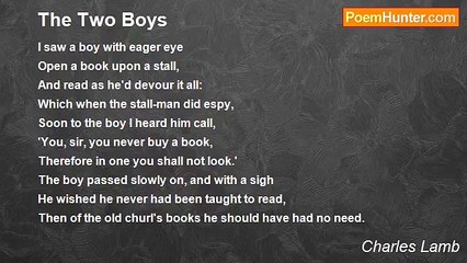 Charles Lamb - The Two Boys