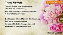William Watson - Three Flowers
