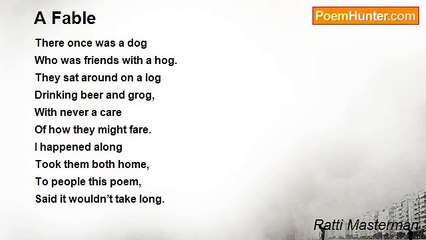 Patti Masterman - A Fable