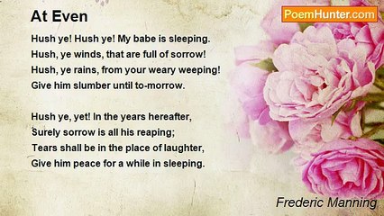 Frederic Manning - At Even