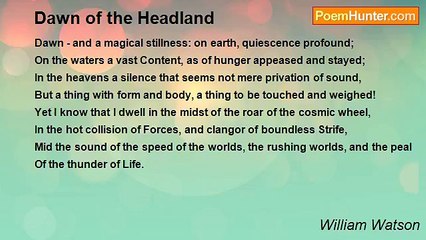 William Watson - Dawn of the Headland