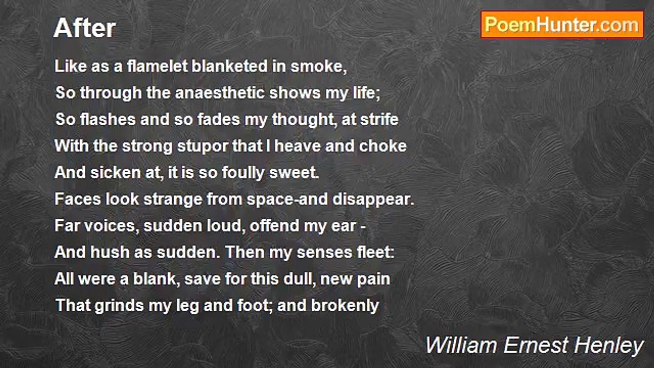William Ernest Henley - After