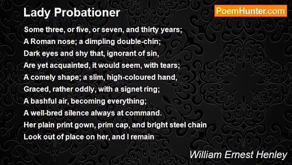 William Ernest Henley - Lady Probationer
