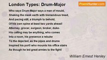 William Ernest Henley - London Types: Drum-Major