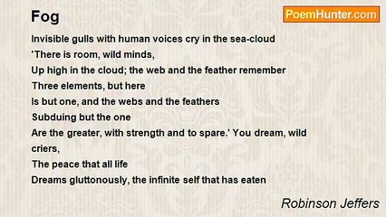 Robinson Jeffers - Fog
