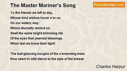 Charles Harpur - The Master Mariner’s Song