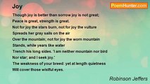 Robinson Jeffers - Joy