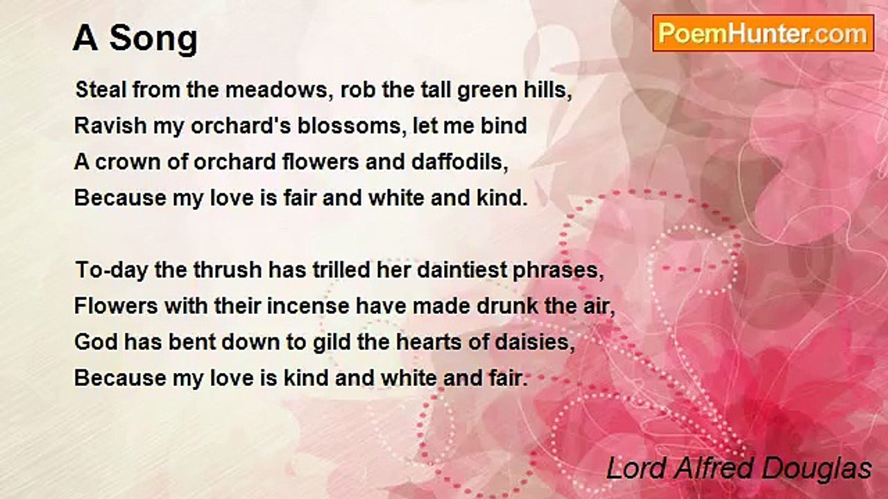 Lord Alfred Douglas - A Song