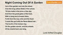 Lord Alfred Douglas - Night Coming Out Of A Garden