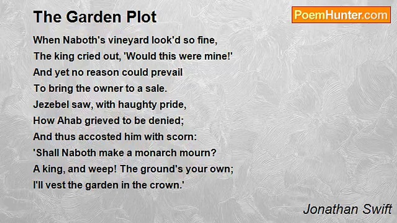 Jonathan Swift - The Garden Plot