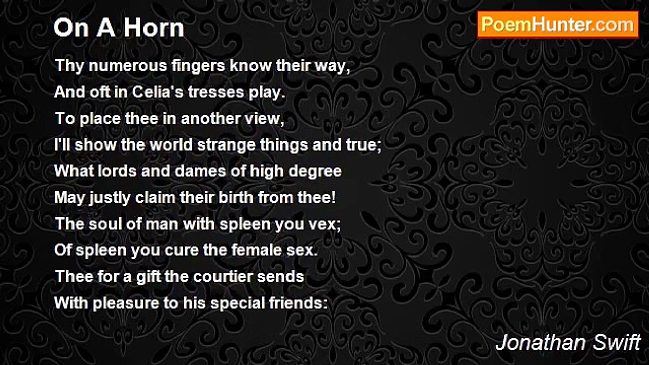 Jonathan Swift - On A Horn