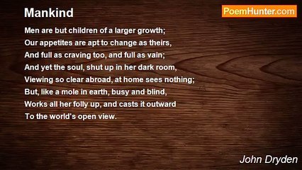John Dryden - Mankind