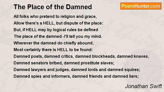 Jonathan Swift - The Place of the Damned