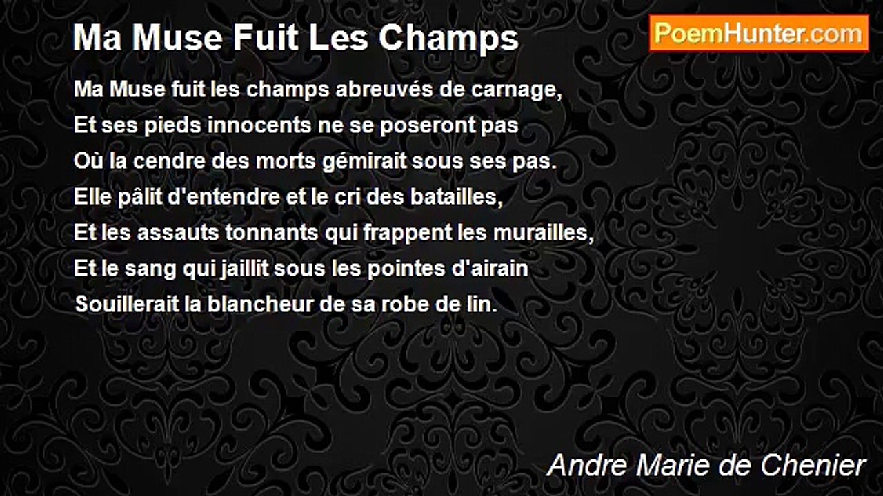 Andre Marie de Chenier - Ma Muse Fuit Les Champs
